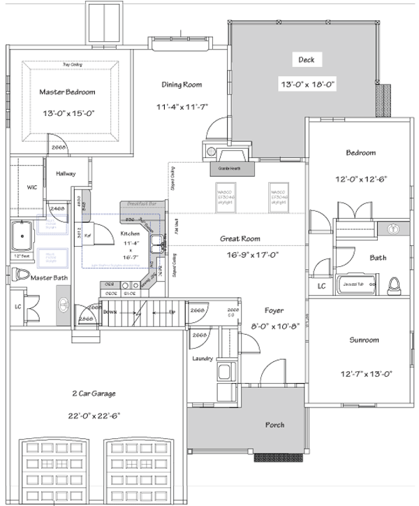 The Kingsbury, floor plan drawing