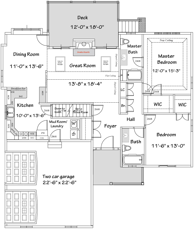 The Wellwood, floor plan drawing